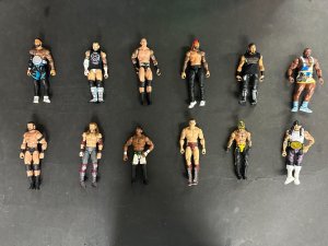 WWE AEW Mattel Elite Lot of 105 With Accessories