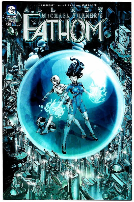 All New Michael Turner's Fathom #3 Cvr B (Aspen, 2017) NM