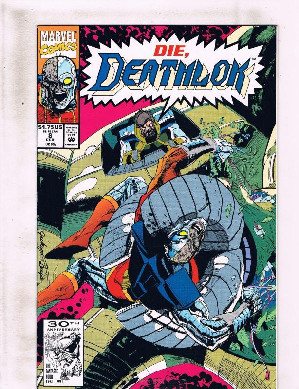 Lot of 7 Deathlok Marvel Comic Book #6 7 8 9 10 11 12 KS2