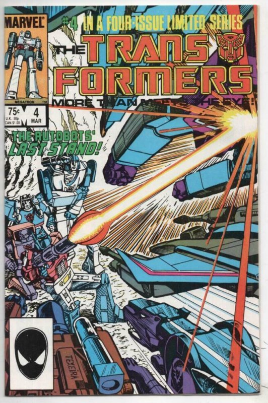 TRANSFORMERS #1 2 3 4, VF/NM,1984, 4 issues, 1st, more Marvel in store 