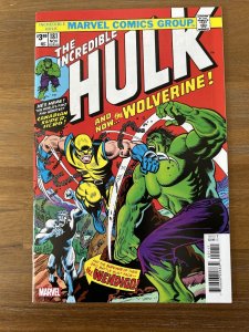 Incredible Hulk Facsimile Edition #181C NM ~ 1st Appearance Of Wolverine.