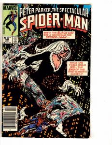 Spectacular Spider-Man # 90 FN Marvel Comic Book Vulture Black Cat Goblin J275