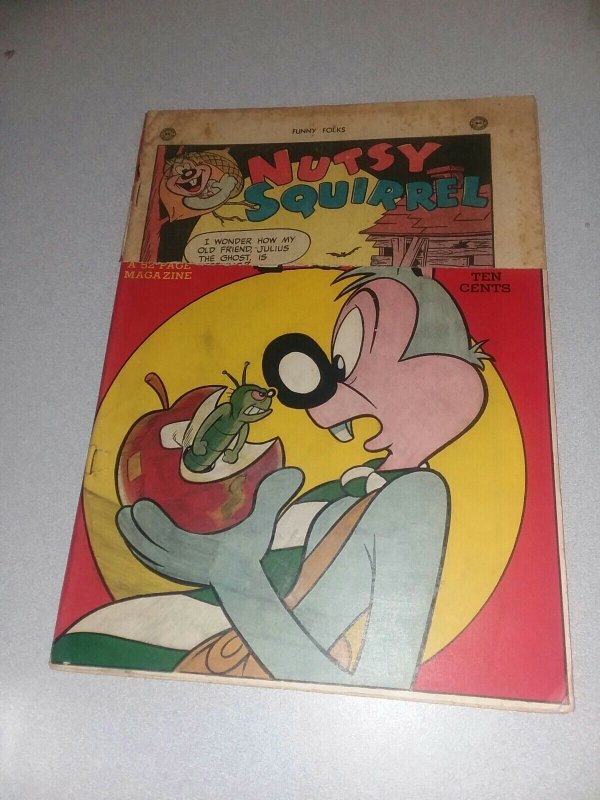 Hollywood Funny Folks #14 16 53 golden age dc comics nutsy squirrel animal lot