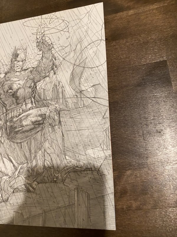 Justice League #1 sketch cover Jim lee