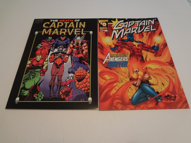 Death of Captain Marvel, NM-; One-shot reprint! Captain Marvel #0 included!!