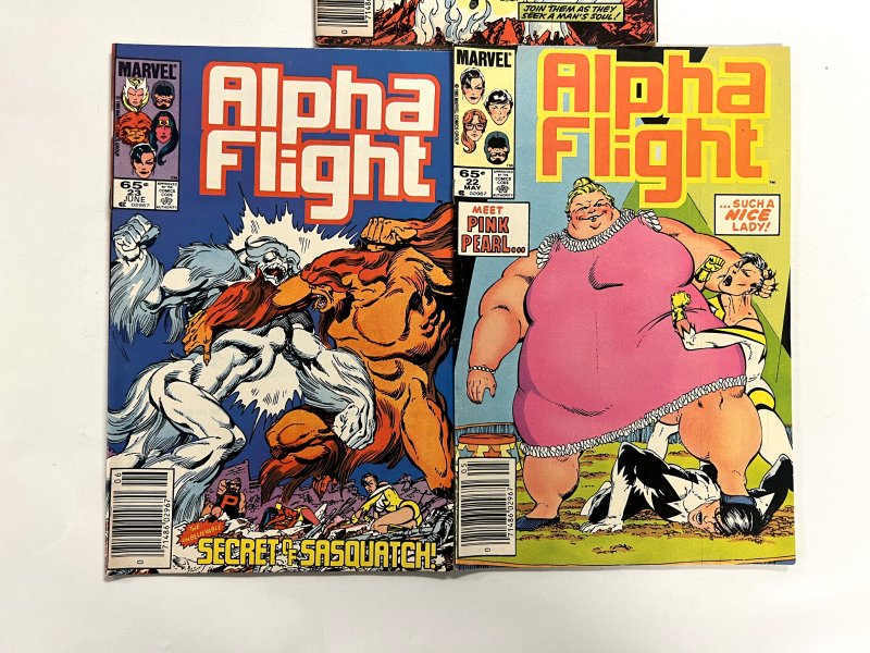 3 Alpha Flight Marvel Comics #22 23 24 Hulk Avengers Hulk Iron-Man Thor 89 JS3