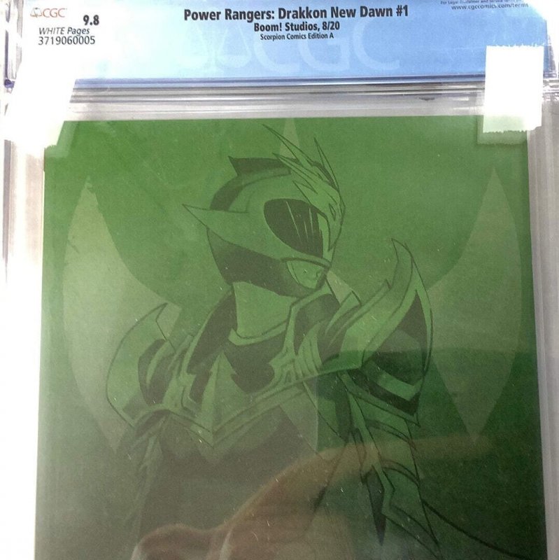 Power Rangers: Drakkon New Dawn #1 CGC 9.8 Scorpion Comics Varient Boom! Studios