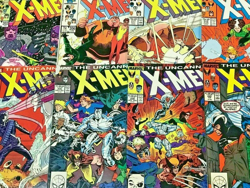 UNCANNY X-MEN#174-390 VG-VF LOT (34 BOOKS) 1985  MARVEL COMICS