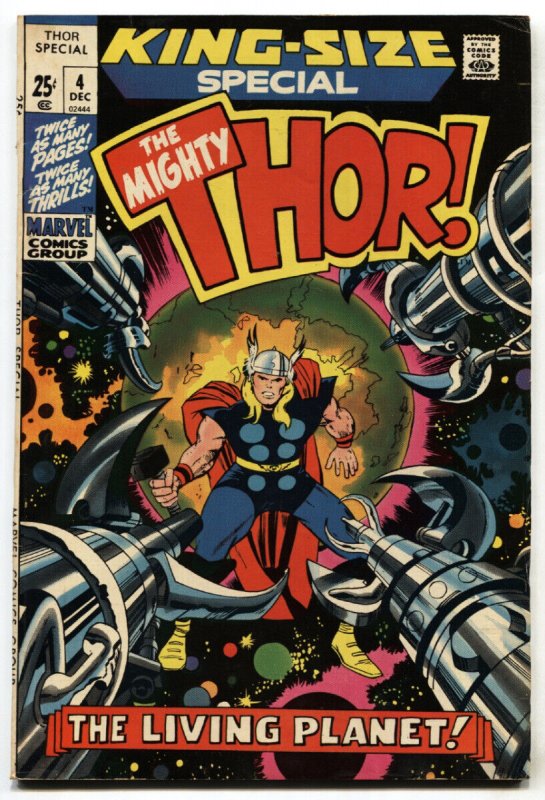 THOR ANNUAL #4-Great cover-MARVEL-JACK KIRBY FN+