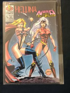 Signed Hellina/Nira X Cyber Angel #1B Lightning Comics 118/225