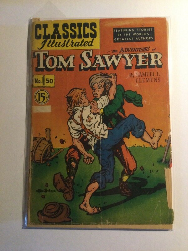 Classics Illustrated 50 Back Cover Missing Gilberton Company