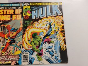 2 Marvel Comics Incredible Hulk #243 + Shang-Chi Master of Kung Fu #27 4 SM3