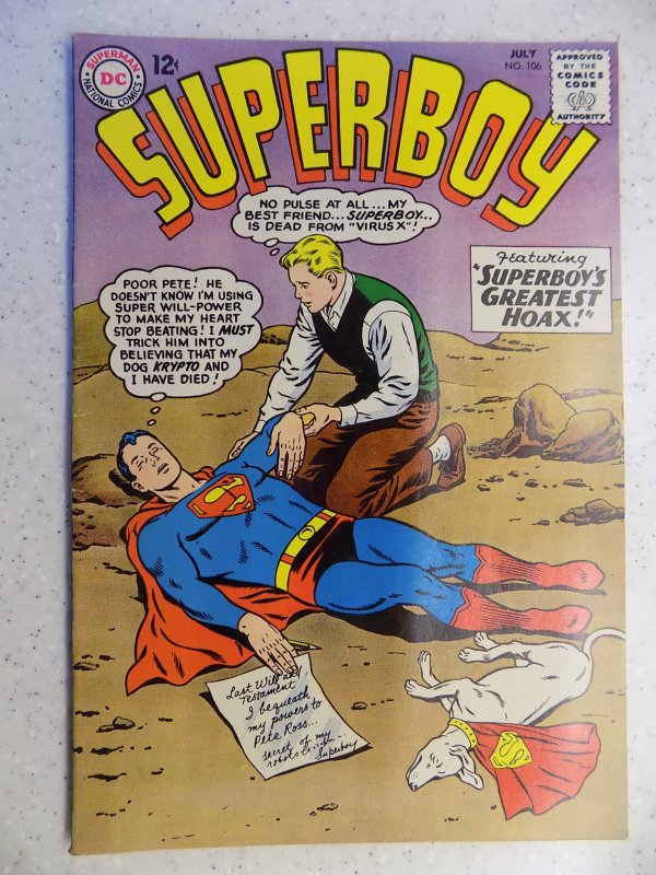 SUPERBOY # 106 DC SILVER ACTION ADVENTURE