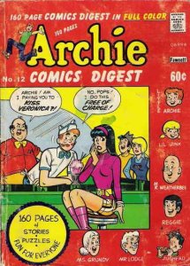 Archie Digest Magazine #12 GD ; Archie | low grade comic June 1975 160 Pages