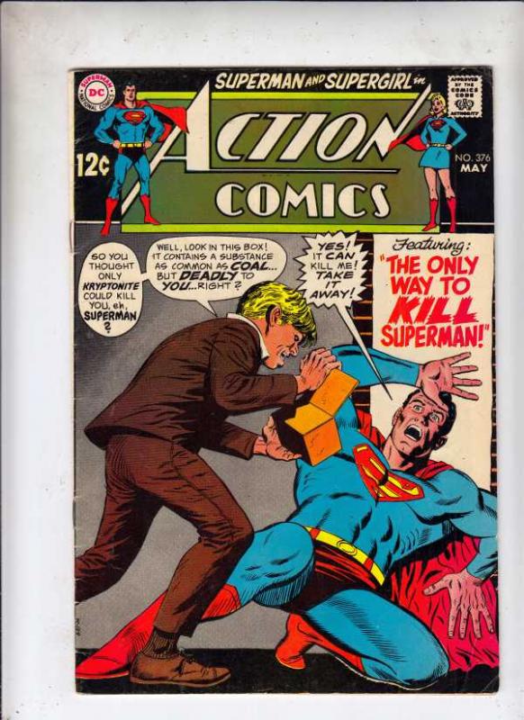 Action Comics #376 (May-69) FN+ Mid-High-Grade Superman