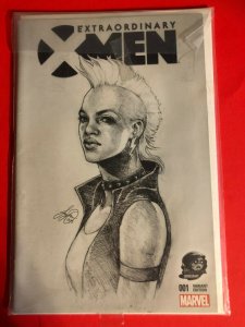 EXTRAORDINARY X MEN 001 MARVEL  B&W  PHANTOM VARIANT HIGH+ QUALITY