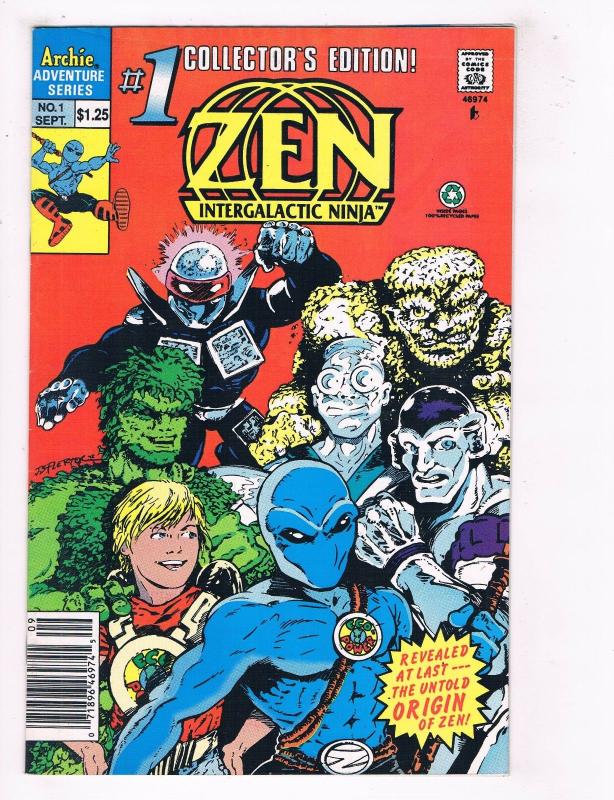 Zen Intergalactic Ninja #1 Archie Adventure Series Comic Book Sept DE37 TW7