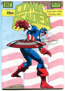 COMIC READER #204, VF, Bill Sienkiewicz, Captain, Fanzine, 1982, more in store