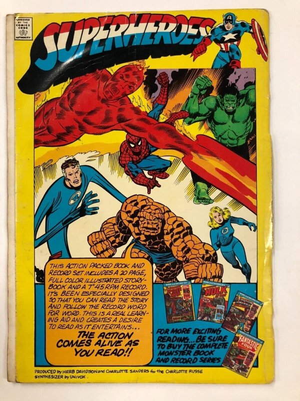 FANTASTIC FOUR BOOK & RECORD SET (January 1974) PR-13 WITH RECORD 