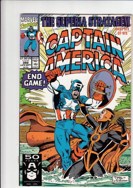 Captain America #392 (Aug-89) NM/MT Super-High-Grade Captain America