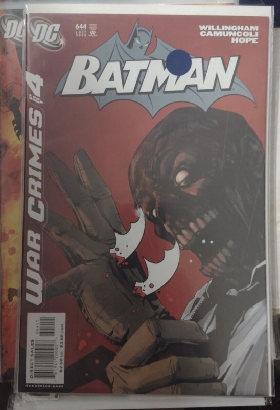 Batman # 644 2005 DC COMICS BLACK MASK WAR CRIMES PT 4 JOCK COVER