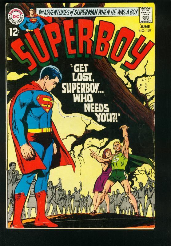 SUPERBOY #157 1968-DC SILVER AGE-GREAT COVER-VG