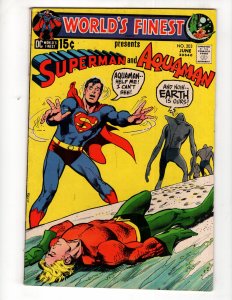 World's Finest Comics #203 (1971)  neal Adams Cover AQUAMAN Appearance
