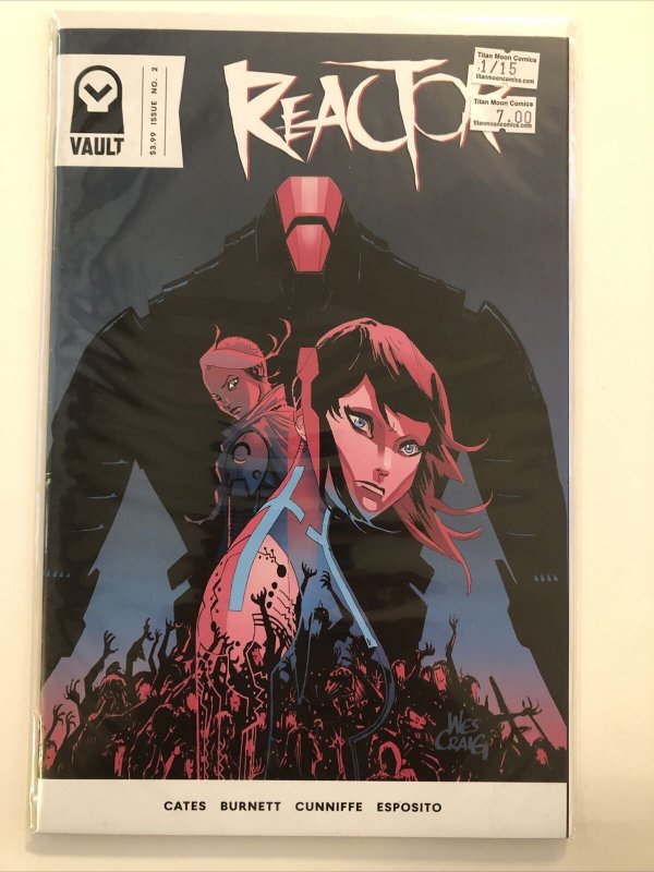 REACTOR #2 / 1:15 WES CRAIG VARIANT COVER / VAULT COMICS / DONNY CATES  HTF 