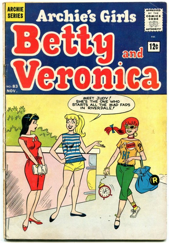 Archie's Girls Betty and Veronica #83 1962- Rick Nelson G