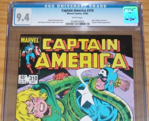 Captain America #310 CGC 9.4 1st diamondback - 1st bushmaster & serpent society