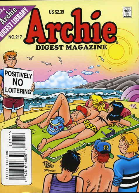 Archie Digest Magazine #217 FN ; Archie | Beach Bikini Cover