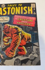 Tales to Astonish #25 (1961)the creature from Krogarr see description low grade