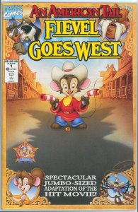 An American Tail Fievel Goes West #1 Deluxe Squarebound Marvel Comics 1992 VF/NM