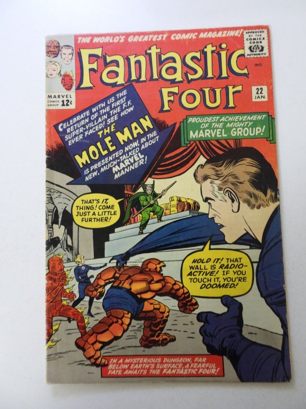 Fantastic Four #22 (1964) VG+ condition see description