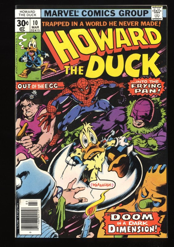 Howard the Duck #10 NM+ 9.6 Spider-Man!