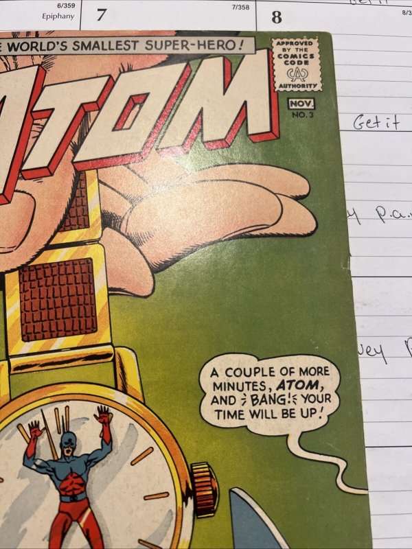 Atom #3 DC Comics 1962 Origin & 1st app Chronos & 1st Time Pool story