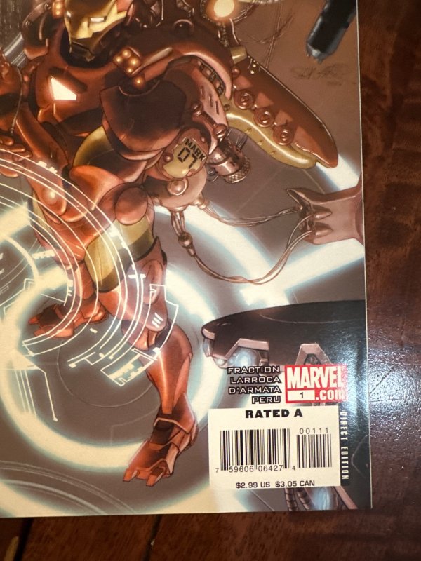 Invincible Iron Man #1 Larroca Cover (2008)