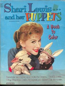 Shari Lewis and Her Puppets Coloring Book #4527 1958-Jerry Robinson art-VG