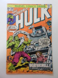 The Incredible Hulk #185 (1975) GD/VG Condition moisture stain