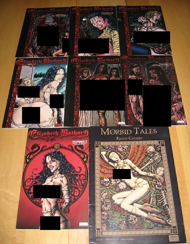Bundle of Raulo Caceres comics; Elizabeth Bathory (7 issues) and Morbid Tales.