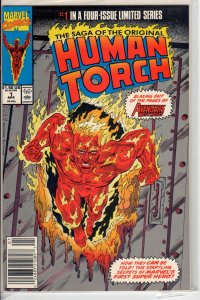 Saga of the Original Human Torch #1 (1990) 9.8 NM/MT B