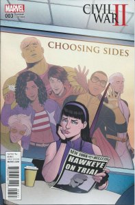 Civil War II: Choosing Sides #3A VF/NM ; Marvel | Kate Bishop Variant