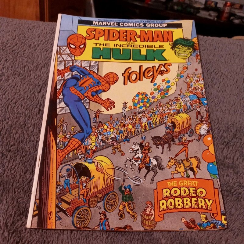 1982 Spider-Man & Incredible Hulk Great Rodeo Robbery Giveaway Foleys Store