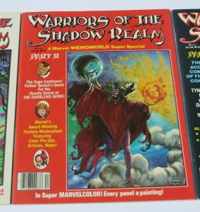 Lot/3 Warriors of the Shadow Realm #11,12,13 VF/VF+ High Grade Marvel Magazines 