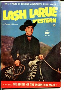 Lash LaRue #11 1950-Fawcett-photo front cover-B-Western movie star-VG