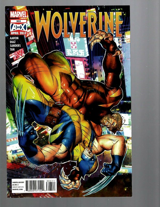 11 Marvel Comics Wolverine #300 301 302 303 304 305 306 1 2 3 plus Max #1 J446