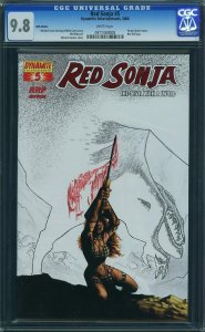 Red Sonja #5 Sketch Isanove Cover (2006) CGC 9.8 NM/MT