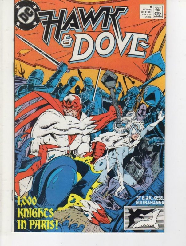 HAWK & DOVE #6, VF/NM, Kesel, 1989, DC Comics, Scott Hana, more in store