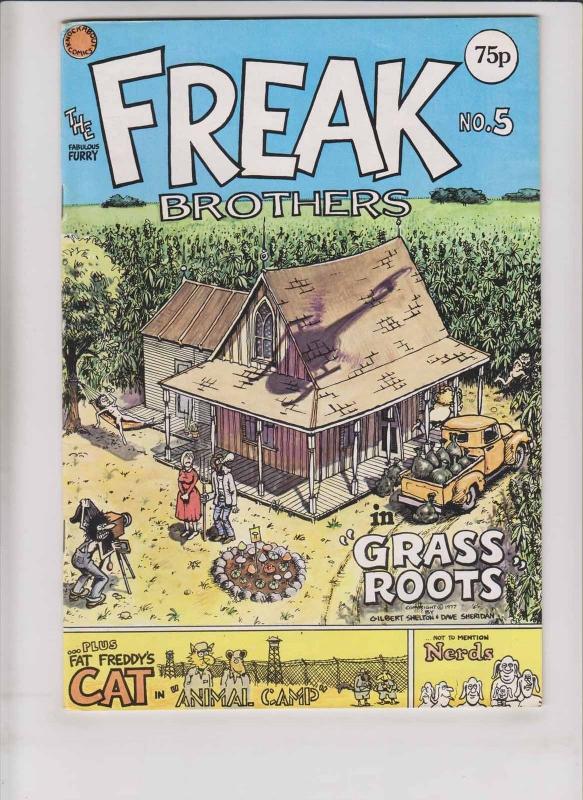 Freak Brothers #5 FN knockabout comics british import - gilbert shelton 1977 75p