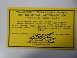 Witchblade #28 Jay Company Cover (1999) w/ COA NM Condition